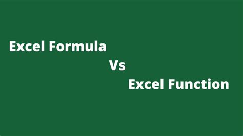 Image result for Differencce Between Function and Formula in Excel
