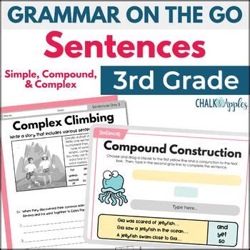 Image result for Complex Sentences Worksheet 3rd Grade
