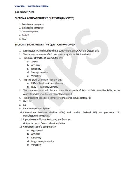 Computer System Questions and Answers PDF に対する画像結果