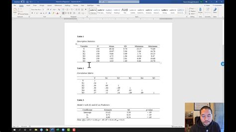 Image result for Multiple Regression Analysis Table APA Format