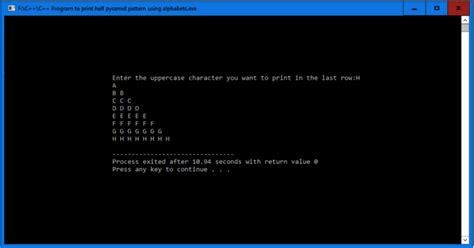 Toradh íomhá ar Reverse Pyramid Pattern