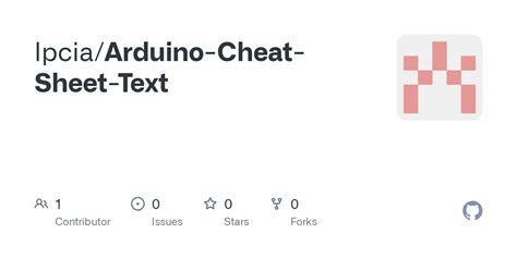 Image result for Arduino Cheaty Sheet