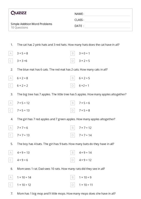 Image result for Simple Addition Word Problems
