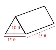 Afbeeldingsresultaten voor Triangular Prism with Dimensions