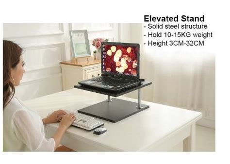Image result for Adjustable Height Computer Stand