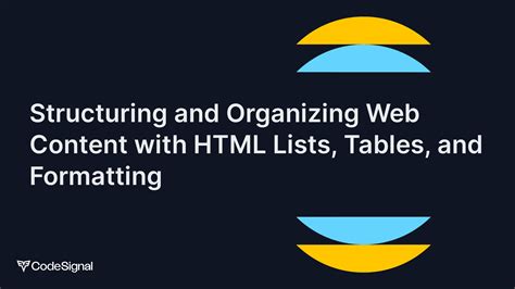 Image result for HTML Website Content List