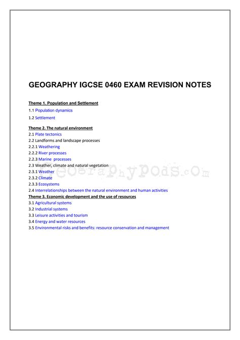 Image result for O Level Geography Notes