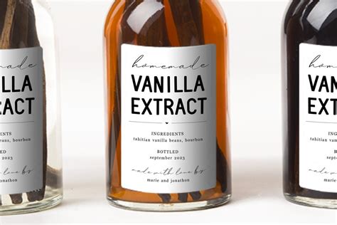 Image result for DIY Customizable Vanilla Extract Labels