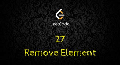 Image result for Remove Element in LeetCode