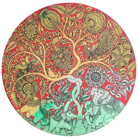 Image result for Tree of Life Painting Circle Canvas