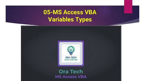 Image result for Access VBA Variable Types