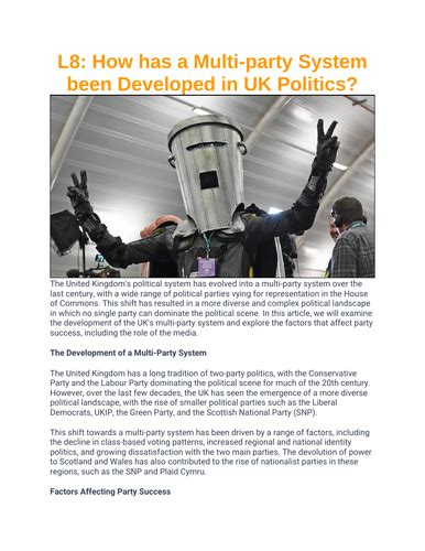 Drawbacks of Multi-Party System に対する画像結果