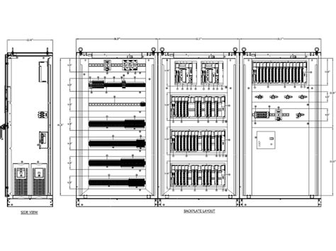 Toradh íomhá ar Electrical Control Panel Layout DWG