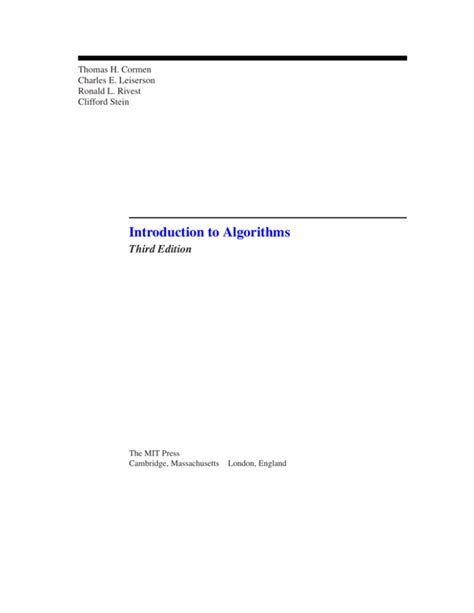 Toradh íomhá ar Introduction to Algorithms 3rd