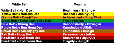 Hapkido Belts に対する画像結果