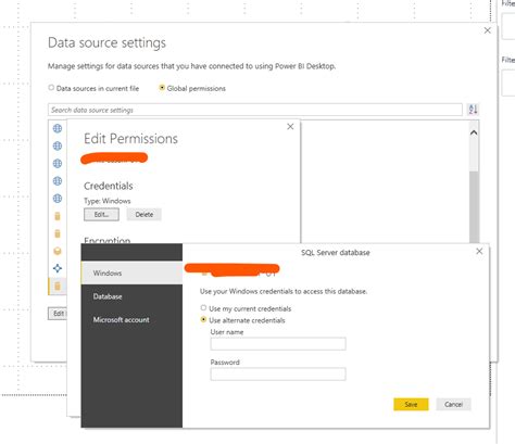 Toradh íomhá ar Data Source Settings & Recent Source in Power Bi