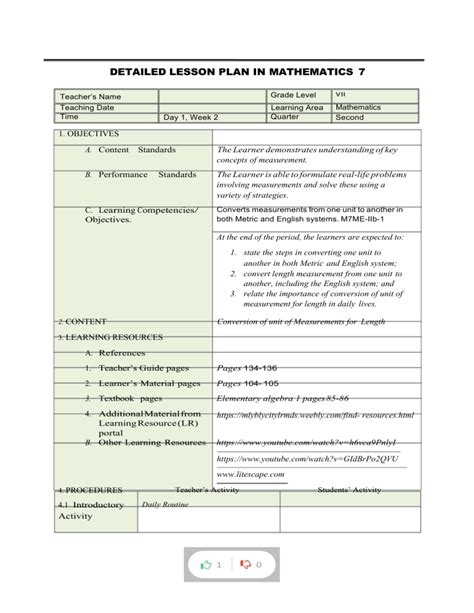 Math 7 Lesson Plan に対する画像結果