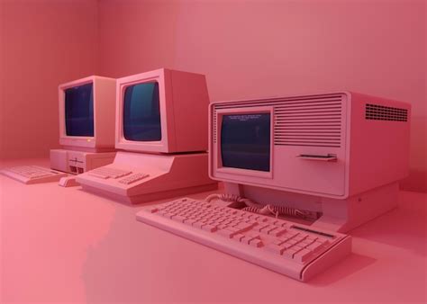 Image result for Retro Computer Desk