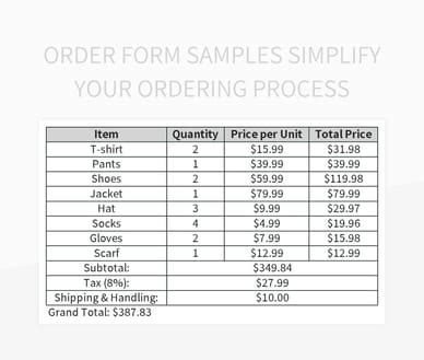 Image result for Order Process Template