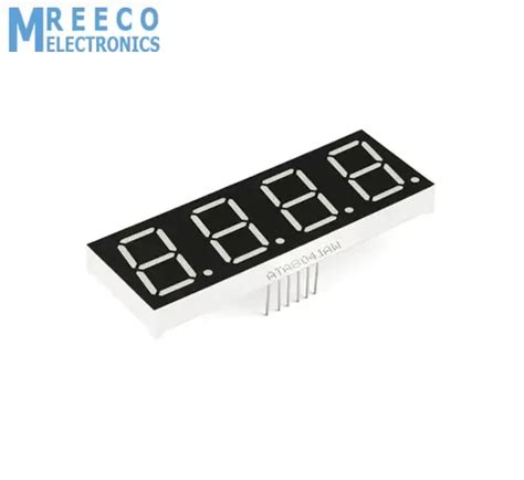Image result for Common Anode 4 Digit 7-Segment Red LED Display
