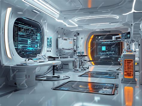Image result for Futuristic Science Lab Interior