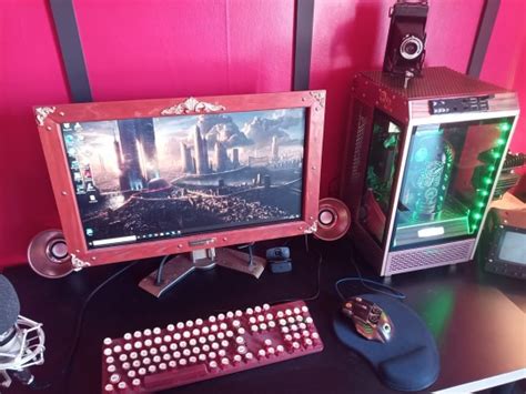 Image result for Makeshift Computer Setup Retro