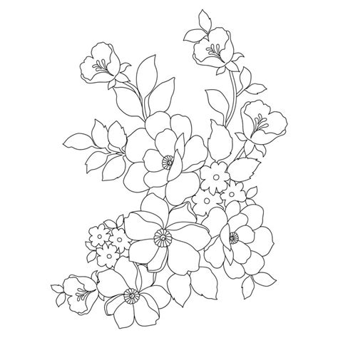 Image result for Line Design Flower Drawings Pattern