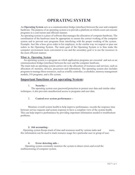 Toradh íomhá ar Summary of Operating System Introduction