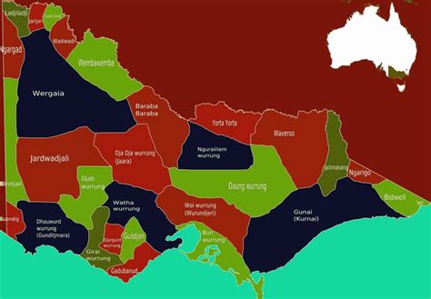 Toradh íomhá ar Northern Territory Aboriginal Tribes Map