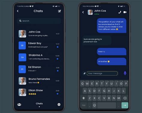 Image result for Chat App UI/UX Design