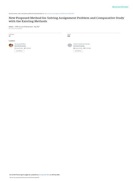 Process of Solving Assignment Problem に対する画像結果