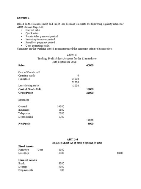 Worksheet Financial Statement に対する画像結果