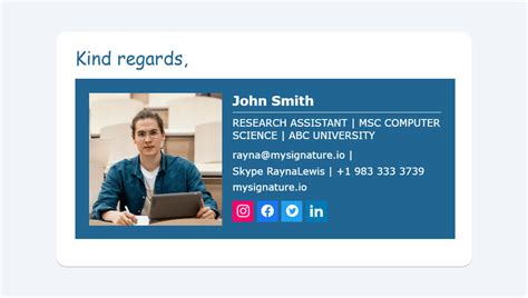 Image result for Graduate Student Email Signature