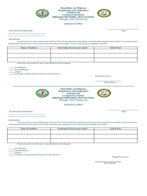 Image result for Printable Request Form