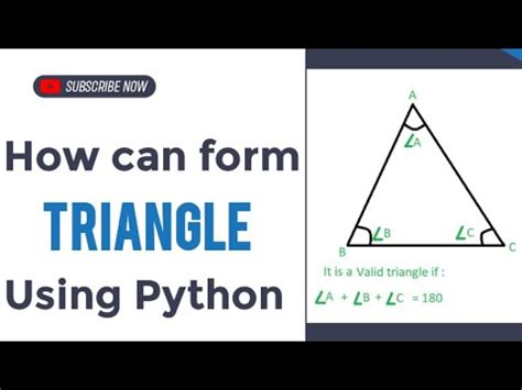 Image result for Input Three Angle to Determine That It Forms a Triangle Python