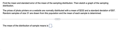 Image result for Find Standard Error of Sampling Distribution