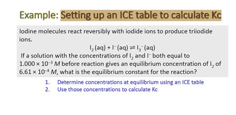 Toradh íomhá ar Computing the Equilibrium Constant Ice Table