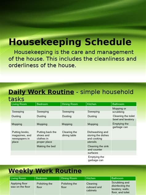 Image result for Housekeeping Theme Program Layout