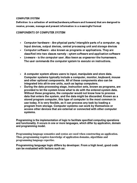 Image result for Computer System PDF