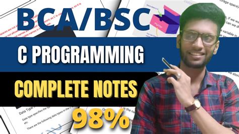 Toradh íomhá ar BCA C Programming Notes