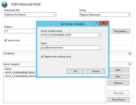 Toradh íomhá ar IIS View Server Variables