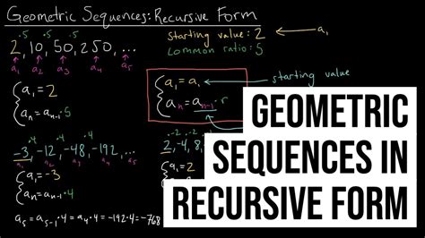 Geometric sequence recursive formula calculator - teachergugl