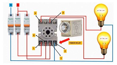 Afbeeldingsresultaten voor Wiring a Timer Relay