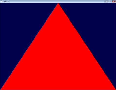 Toradh íomhá ar PyOpenGL Triangle