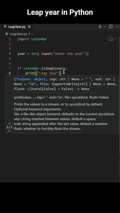 Image result for Python Loop for Leap Year