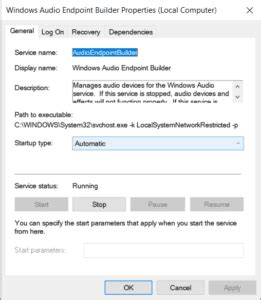 Image result for Enable Windows Audio Service