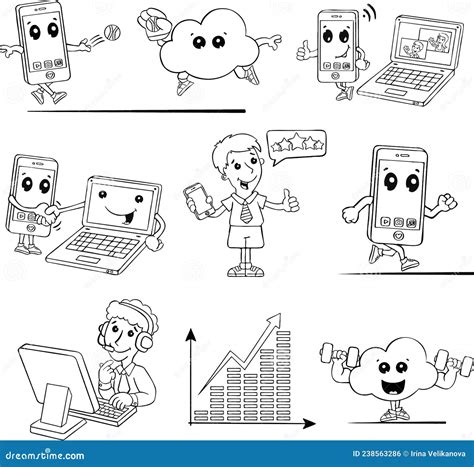 Toradh íomhá ar Computer Communication Icon Vector Illustration