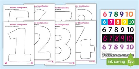 I Can Identify the Numbers 1-10 Worksheet Pack | Twinkl
