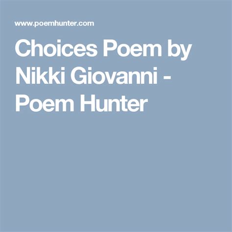 Toradh íomhá ar Choices Poem