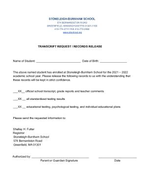 Image result for Transcript Release Form